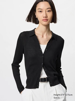 UNIQLO MESH V-NECK SHORT CARDIGAN | Scarborough Town Centre