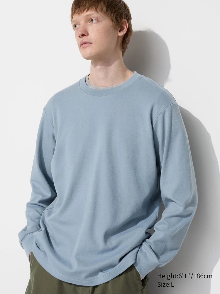 UNIQLO Soft Touch Crew Neck Long Sleeved T-Shirt | King's Cross UNIQLO Soft Touch Crew Neck Long Sleeved T-Shirt | King's Cross