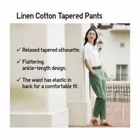 UNIQLO Linen Cotton Tapered Pants | Pike and Rose