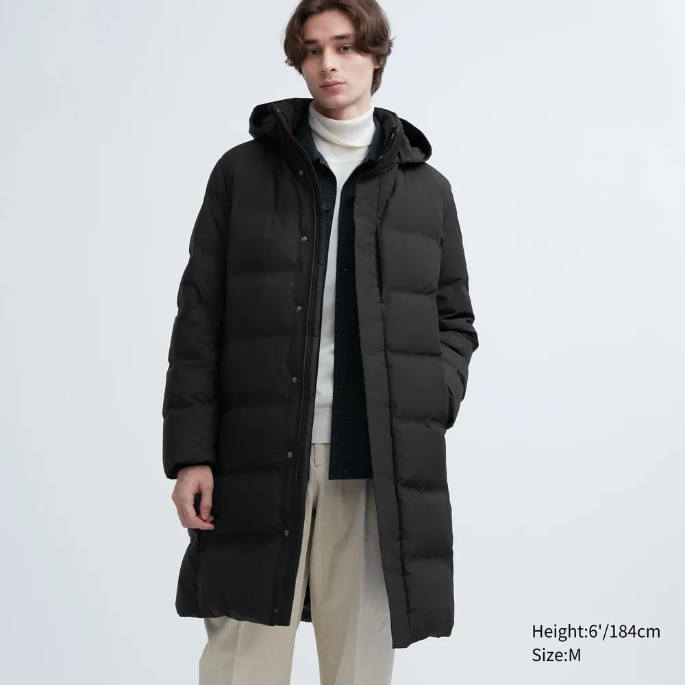 Uniqlo men's long cheap down coat