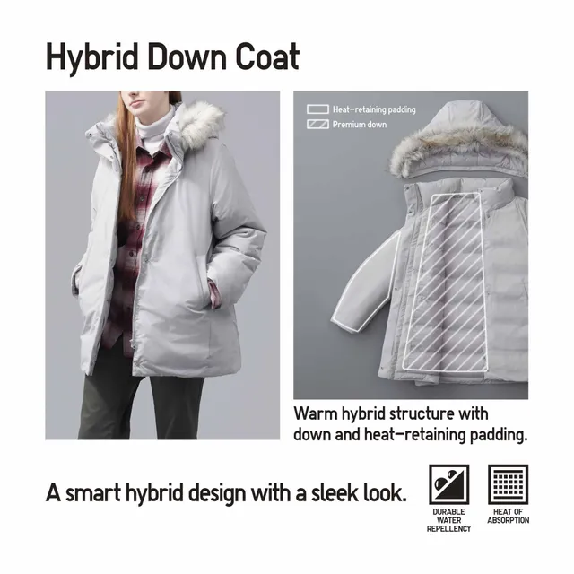 Women's hybrid down clearance jacket