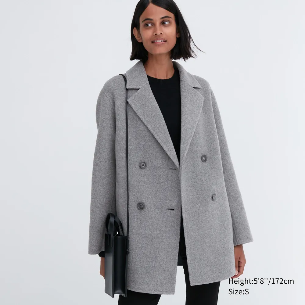 UNIQLO Double Face Short Coat | Pike and Rose