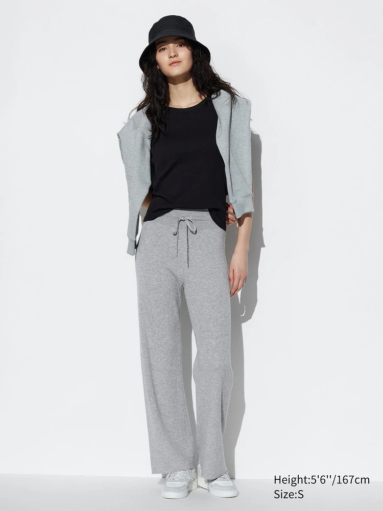 UNIQLO Washable Knit Ribbed Pants | Pike and Rose