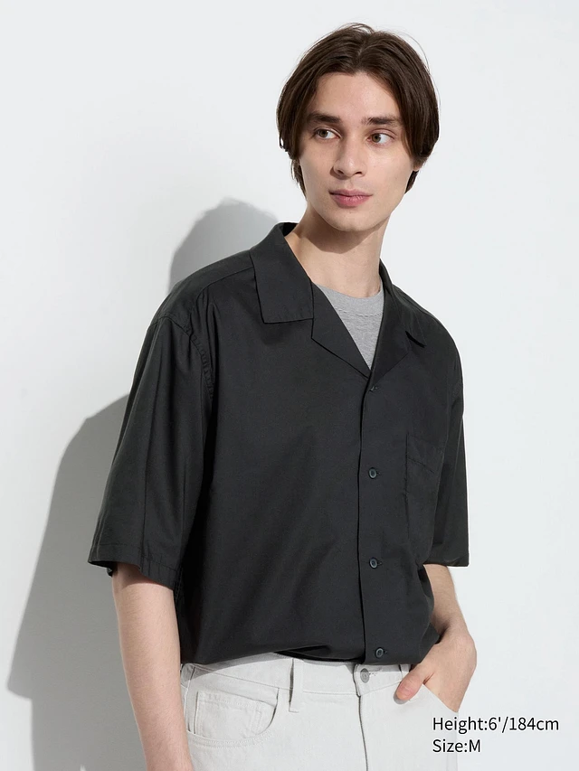 UNIQLO Open Collar Shirt | Short Sleeve | Pike and Rose UNIQLO Open Collar Shirt | Short Sleeve | Pike and Rose
