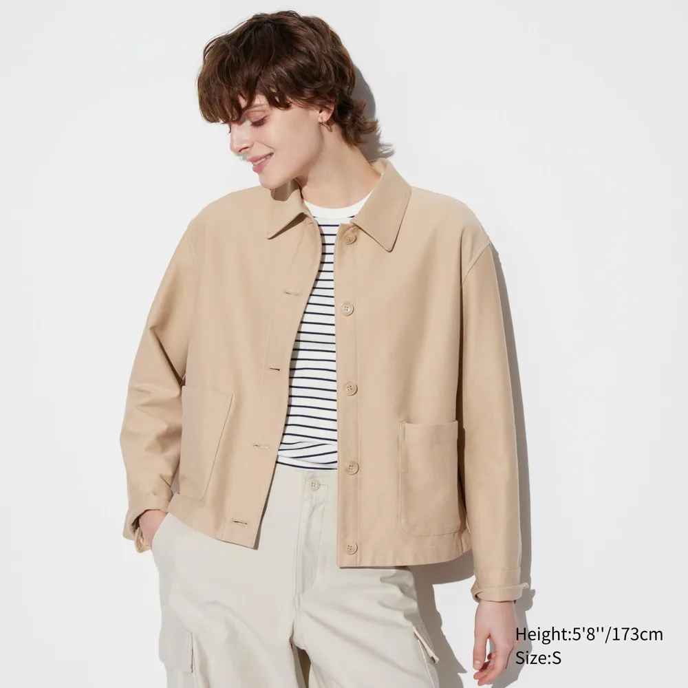 Jersey relaxed sales jacket uniqlo