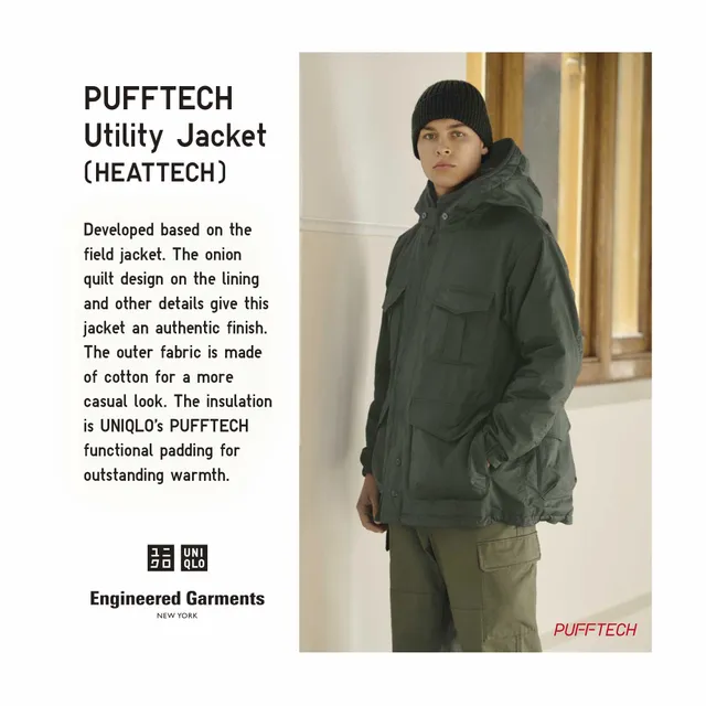 UNIQLO PUFFTECH Utility Jacket (HEATTECH, Relaxed Fit) | Pike and Rose