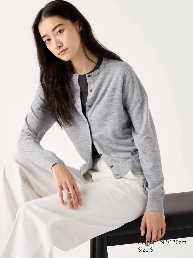 UNIQLO Merino Cardigan | Pike and Rose