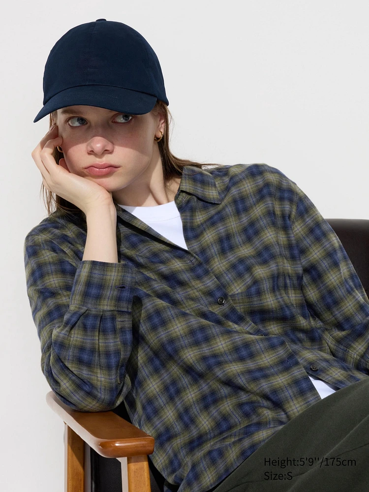 UNIQLO Soft Flannel Skipper Shirt | Checked | Pike and Rose