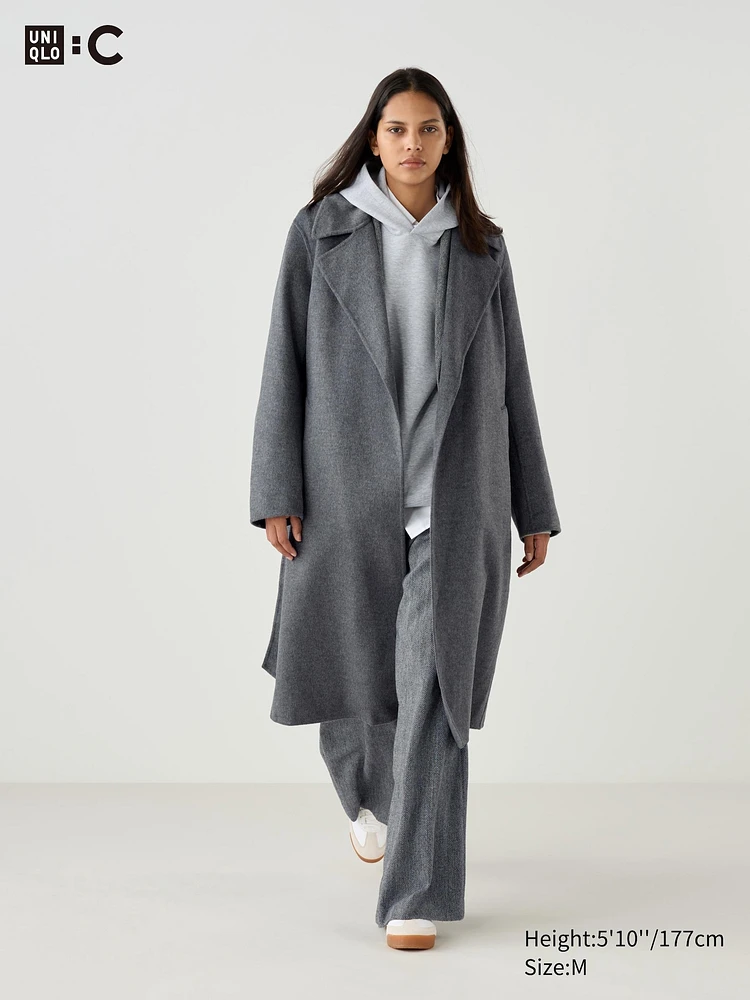 UNIQLO Double Face Wrap Coat | Pike and Rose