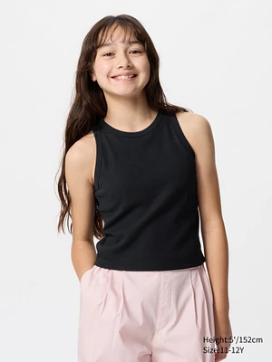 UNIQLO 2-Way Stretch Ribbed Lace Tank Top | Pike and Rose