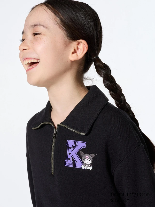 UNIQLO Sanrio characters Half-Zip Sweatshirt | Pike and Rose UNIQLO Sanrio characters Half-Zip Sweatshirt | Pike and Rose