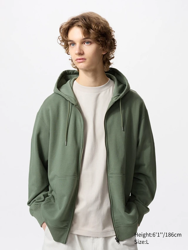 UNIQLO Sweat Full-Zip Hoodie | Pike and Rose