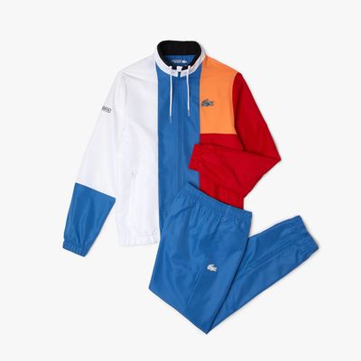 Veste lacoste sport bleu blanc rouge on sale