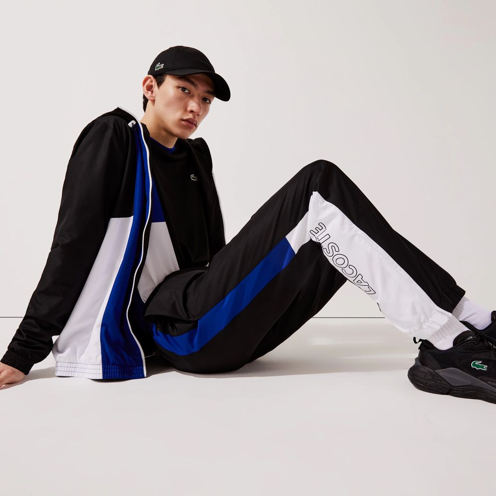 Survet lacoste noir et bleu online