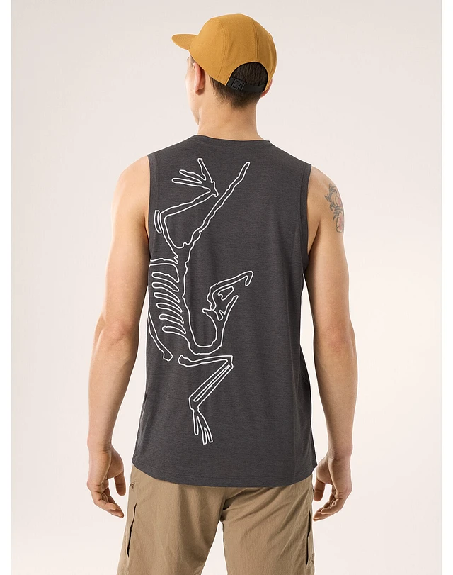 theredthread S symbol bicolor tops wh×bk Arc'teryx Cormac Arc'Bird Logo Tank Men's at Coquitlam