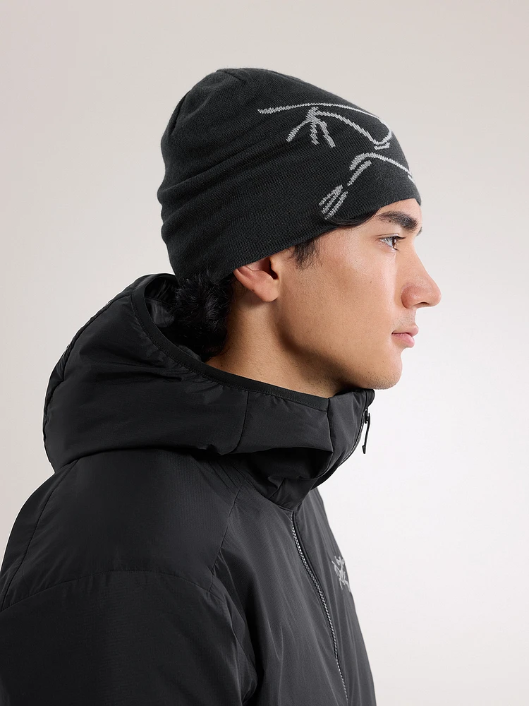 thumbnail interactive-video image 1 of Arc'teryx Bird Head Toque Beanie - Ash Gray Wool Knit - Men's NWT 1 of 3