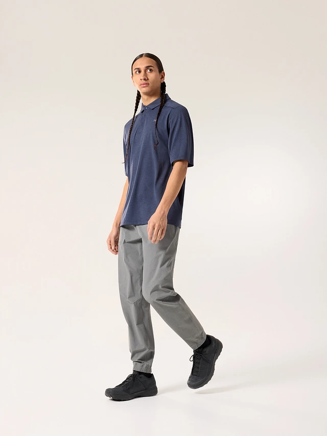 ARC'TERYX Cormac Polo SS アークテリクス Arc'teryx Men's Cormac Polo SS Black Heather - Play Stores Inc