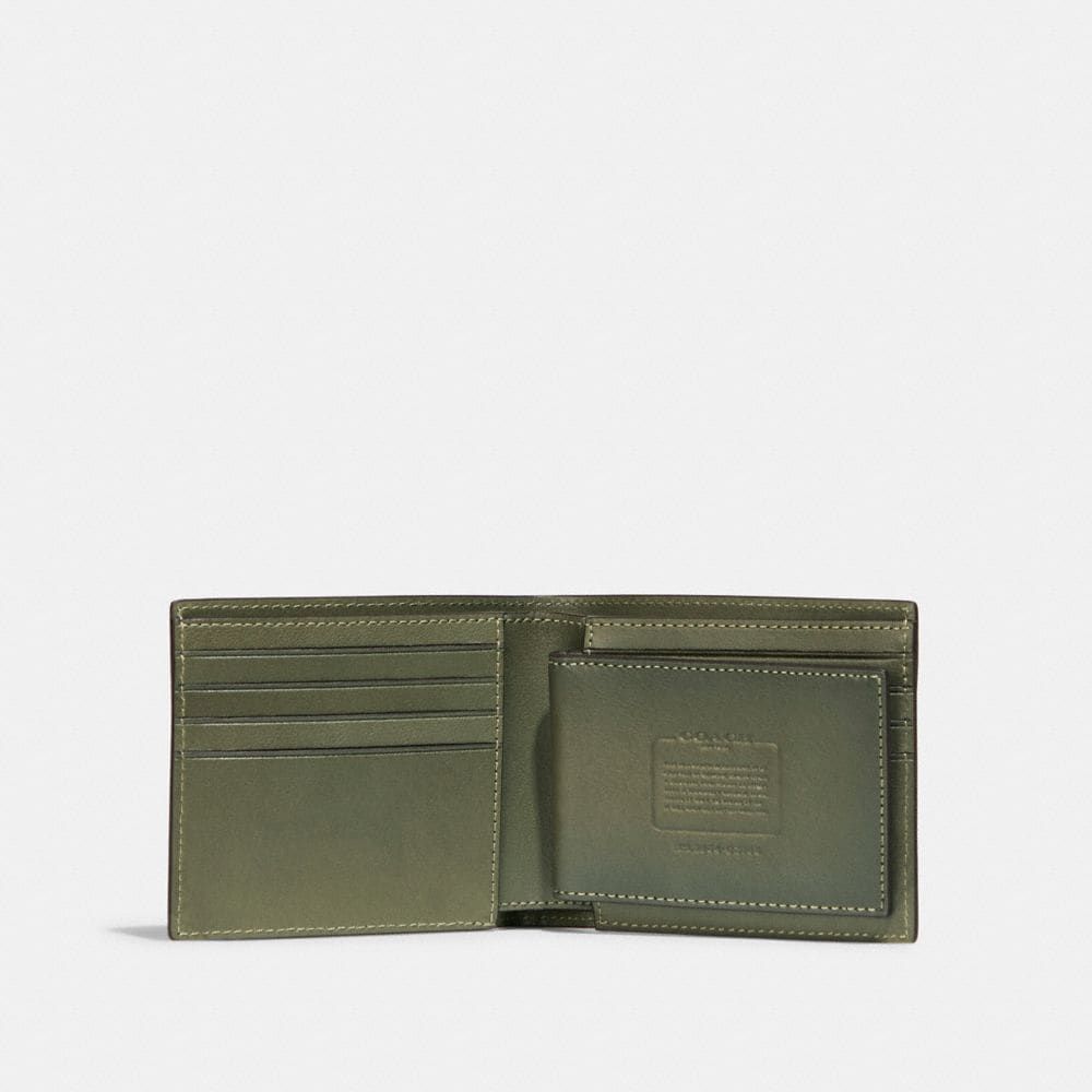 Coach olive sales green wallet