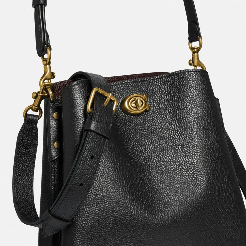 Coach charlie bucket online bag black