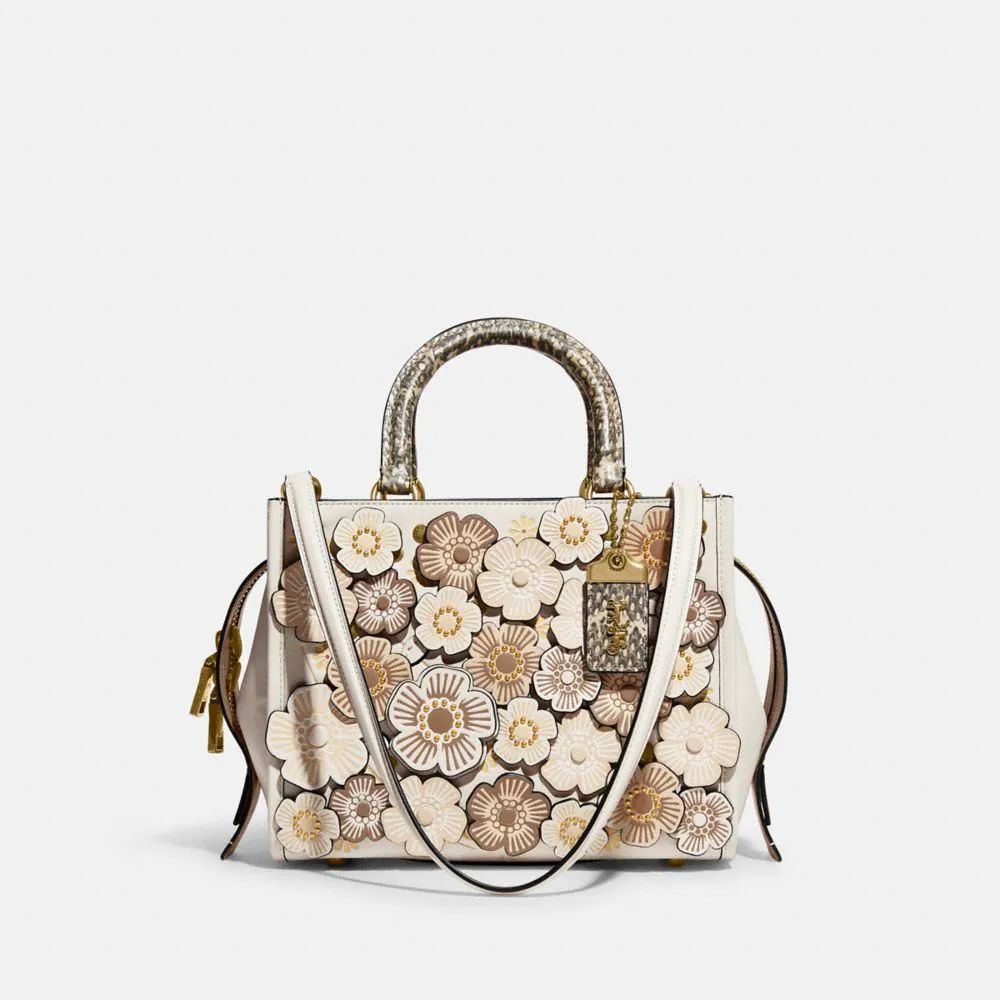 Coach Rogue 25 In Colorblock With Tea Rose And Snakeskin Detail |  MarketFair Shoppes