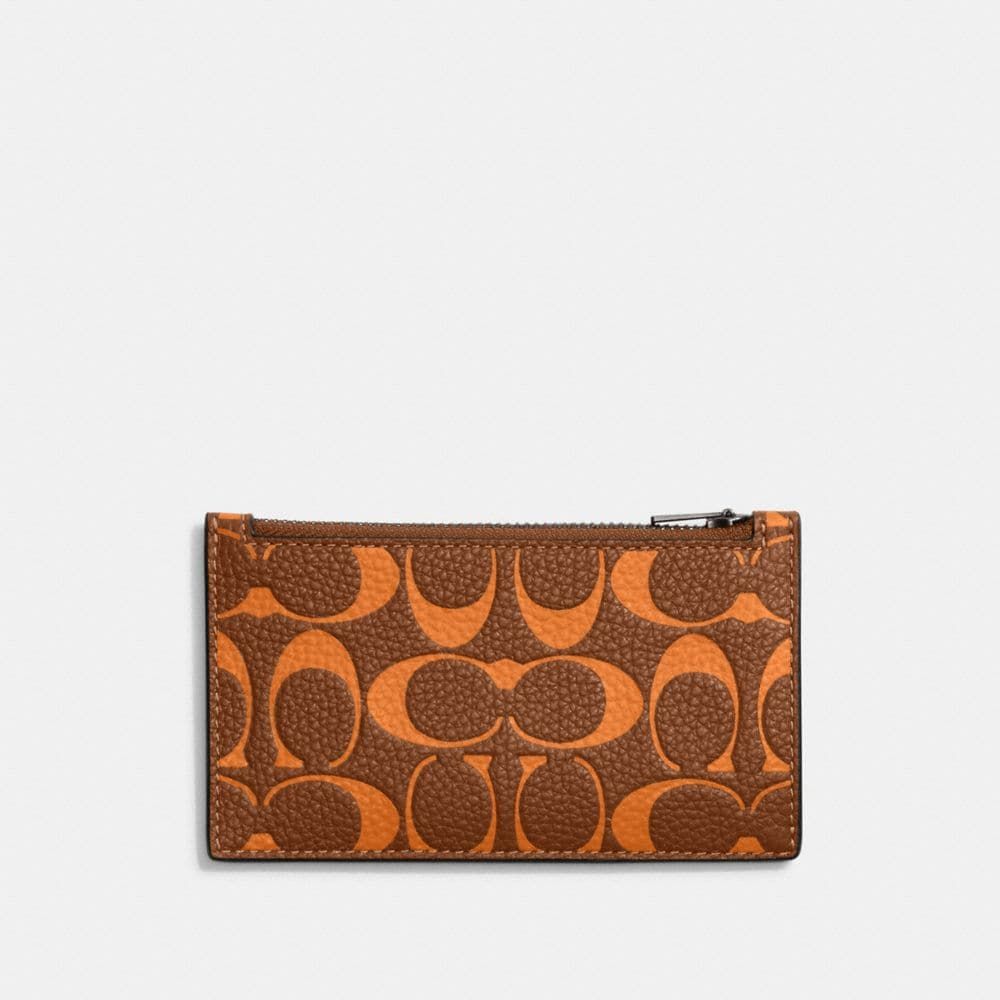 COACH® Zip Card Case In Signature Leather Mall of America®