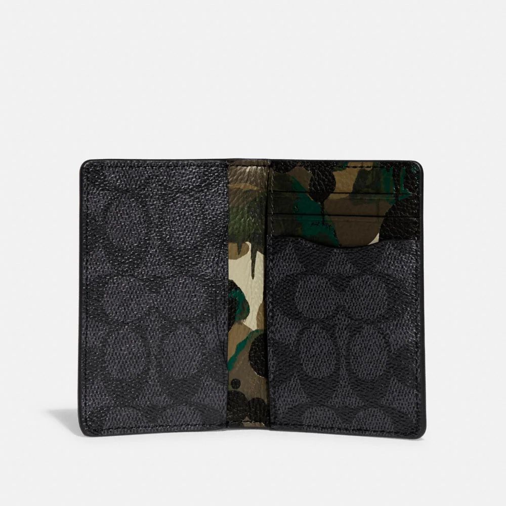 Coach camo 2024 wallet