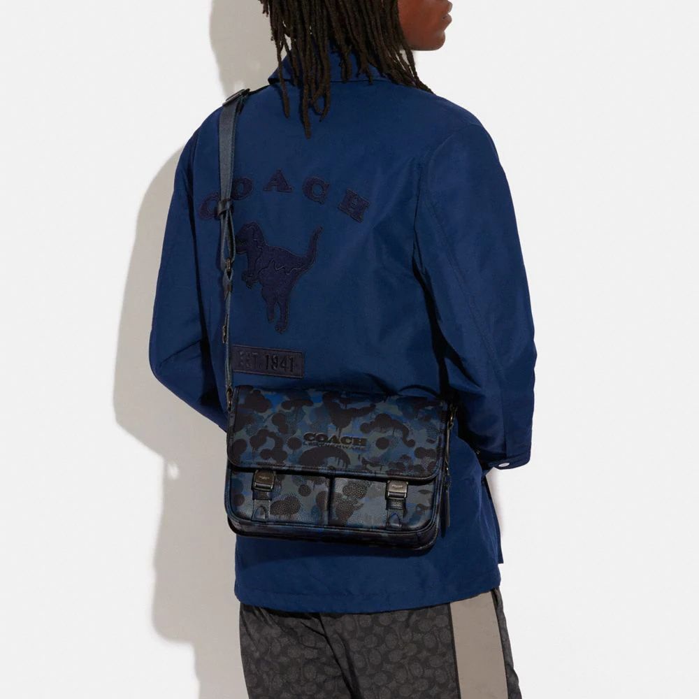 Coach camo messenger bag sale