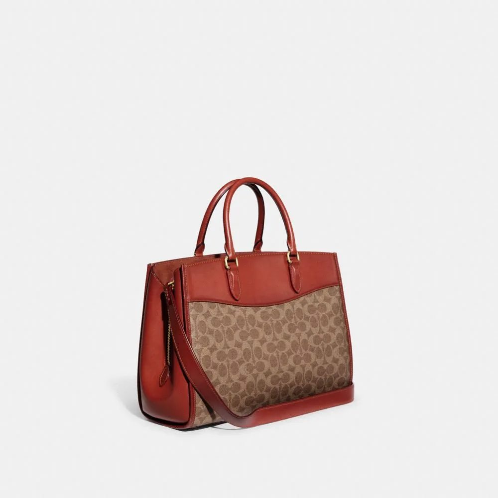 Coach Brooke Carryall In Signature Canvas | Square One