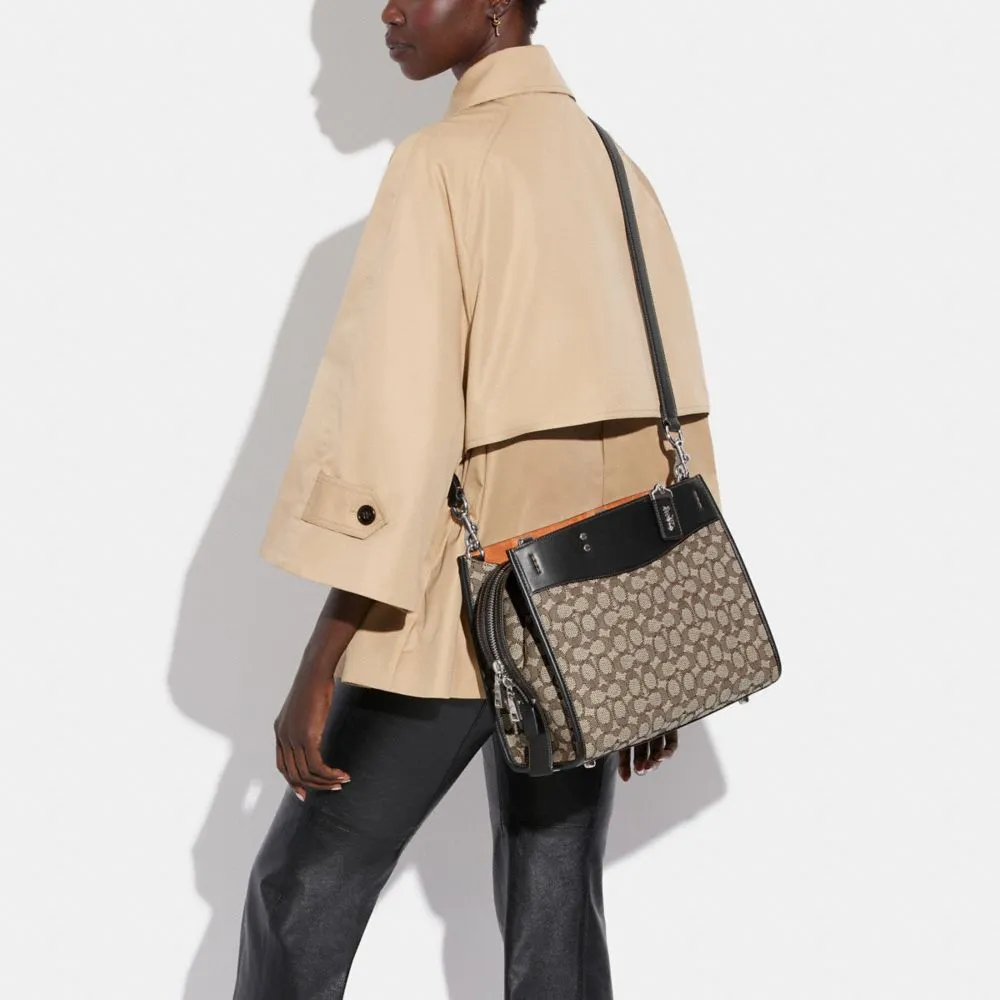 Coach Rogue In Signature Textile Jacquard | Square One