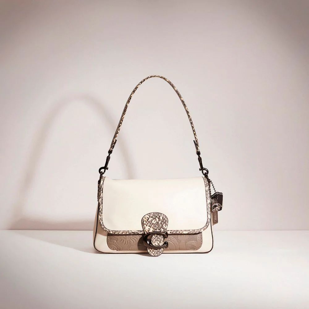 COACH® Upcrafted Soft Tabby Shoulder Bag With Snakeskin Detail | Mall ...