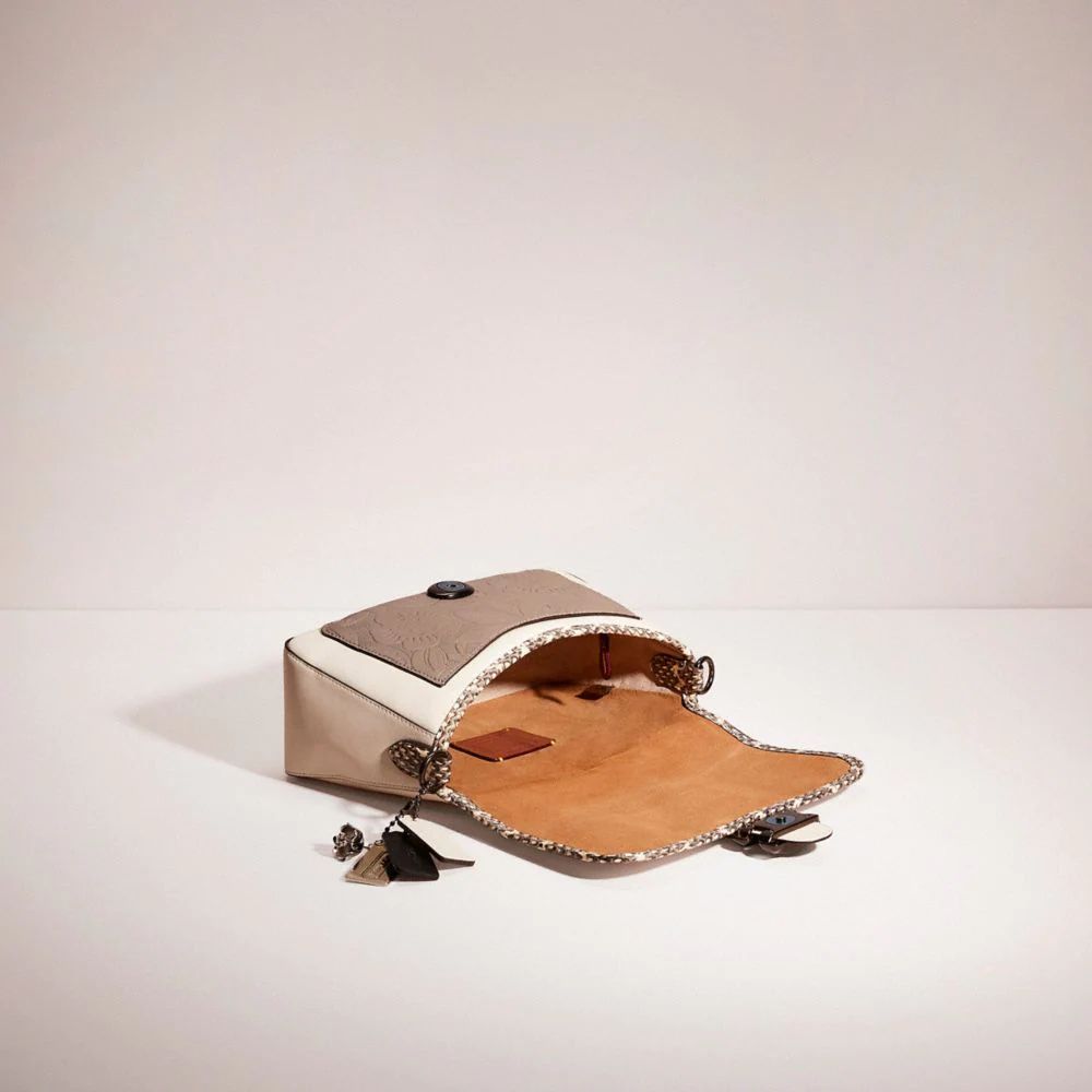 COACH® Upcrafted Soft Tabby Shoulder Bag With Snakeskin Detail Mall