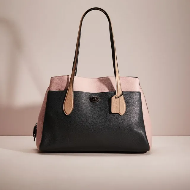 Coach lora carryall discount colorblock