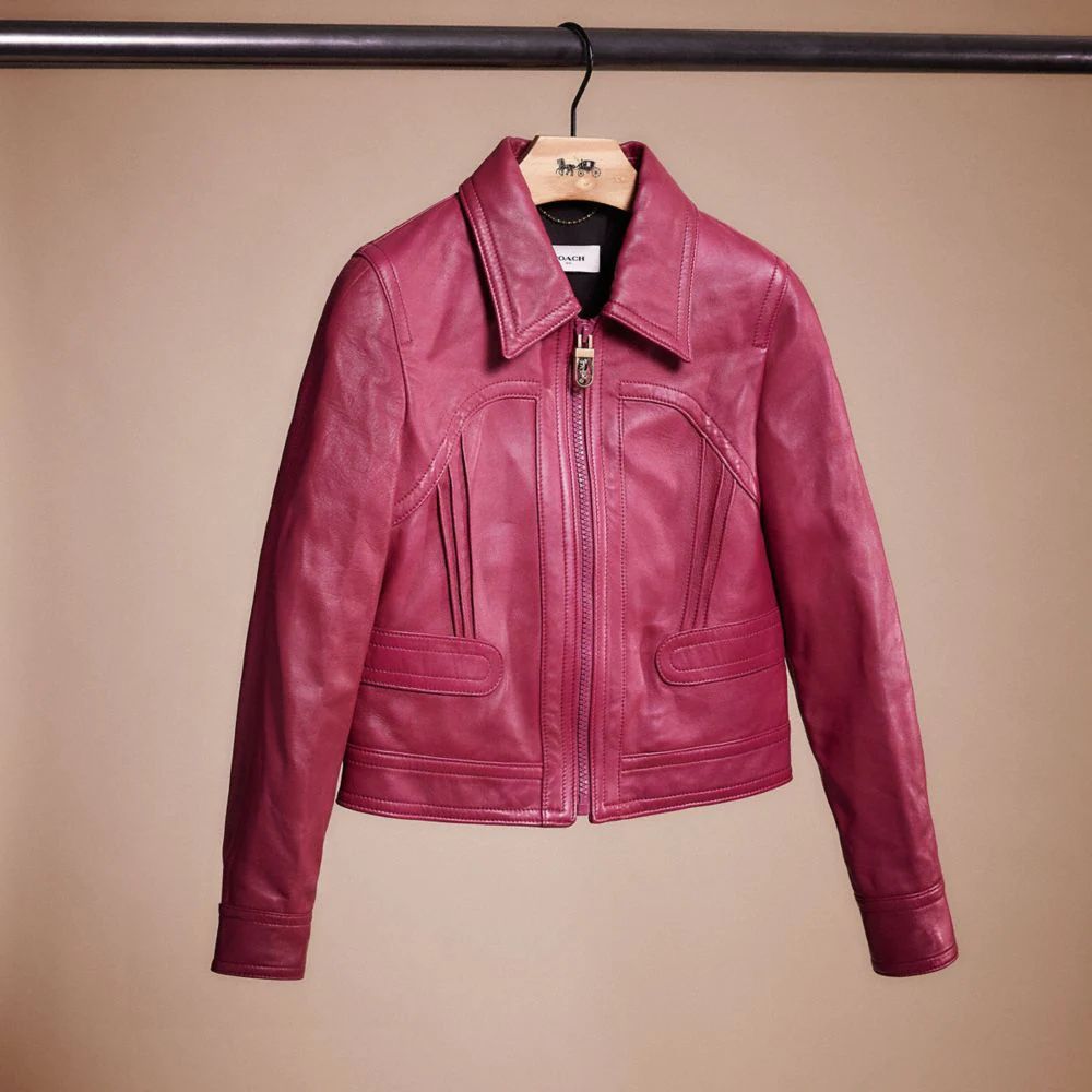 COACH® Restored Cropped Leather Blouson | Mall of America®