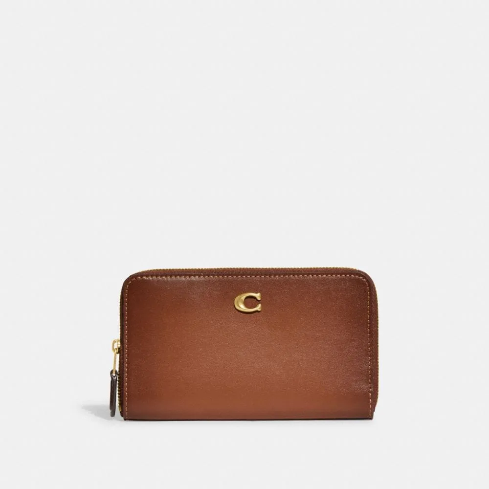 Coach large discount zip around wallet