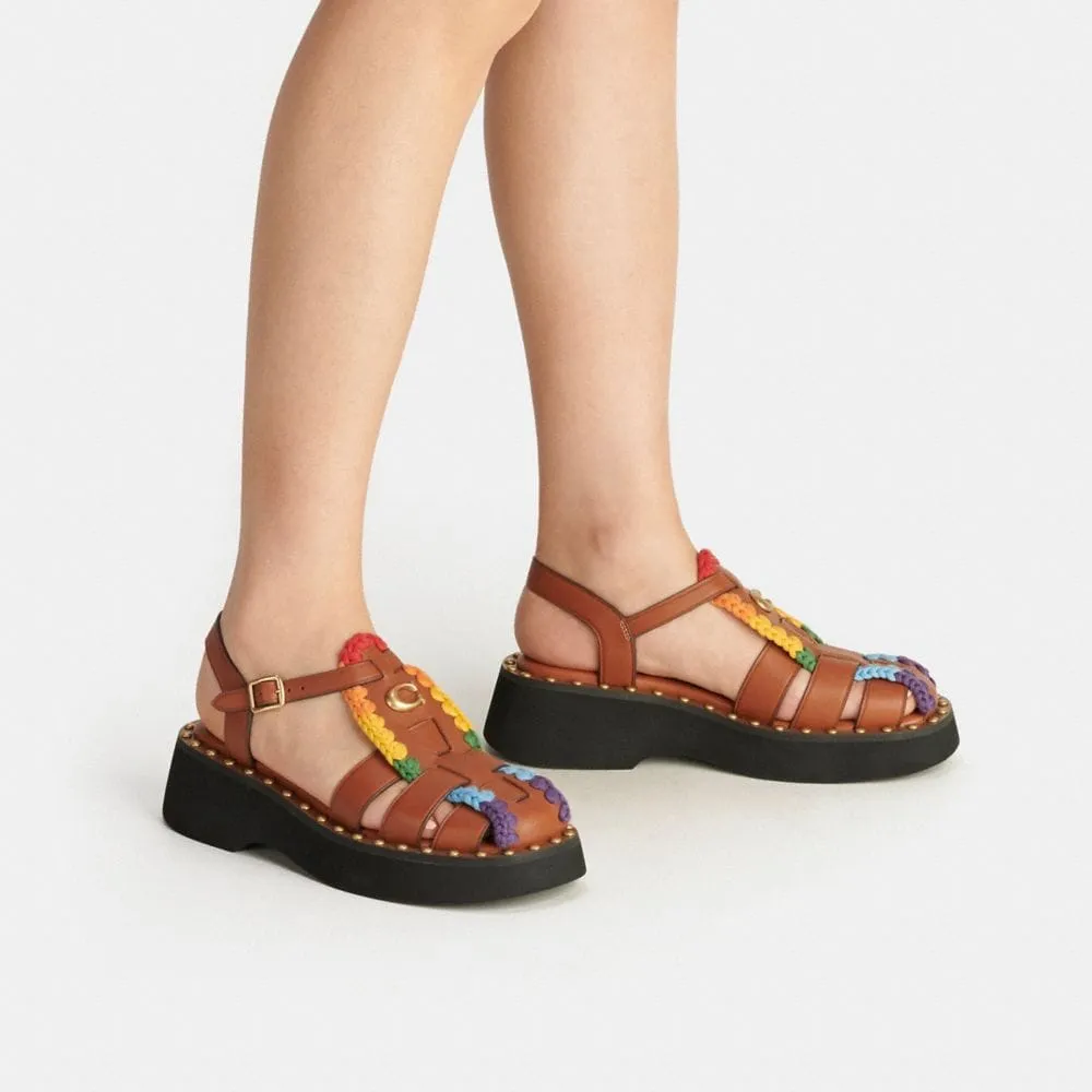Coach Vivienne Sandal With Rainbow Crochet Mall of America®