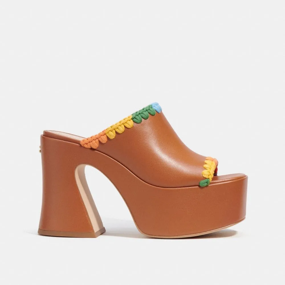 Coach Bobi Platform Sandal With Rainbow Crochet Mall of America®