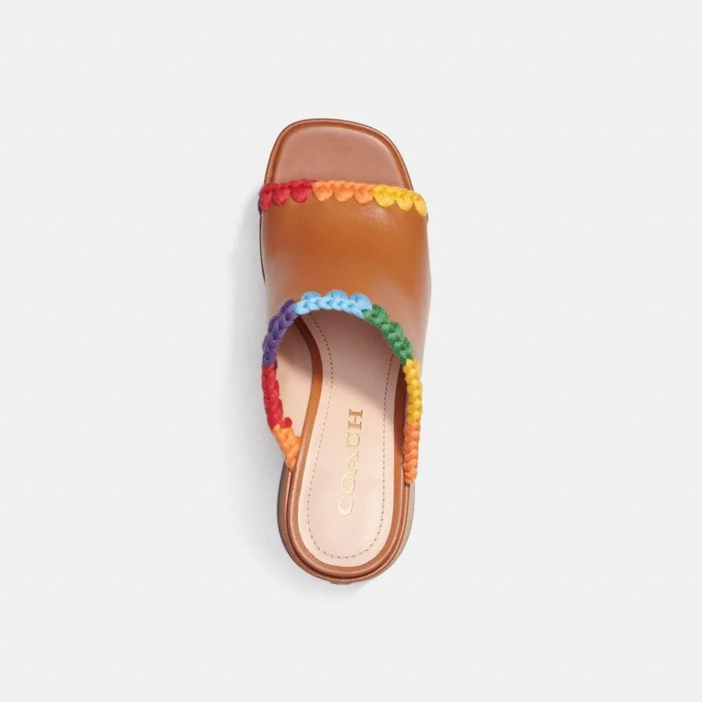 Coach Bobi Platform Sandal With Rainbow Crochet Mall of America®