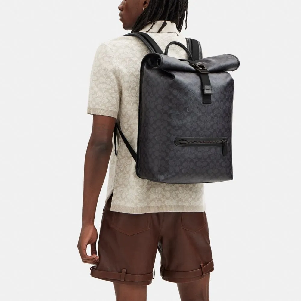 Coach Beck Roll Top Backpack In Signature Canvas | Mall of America®