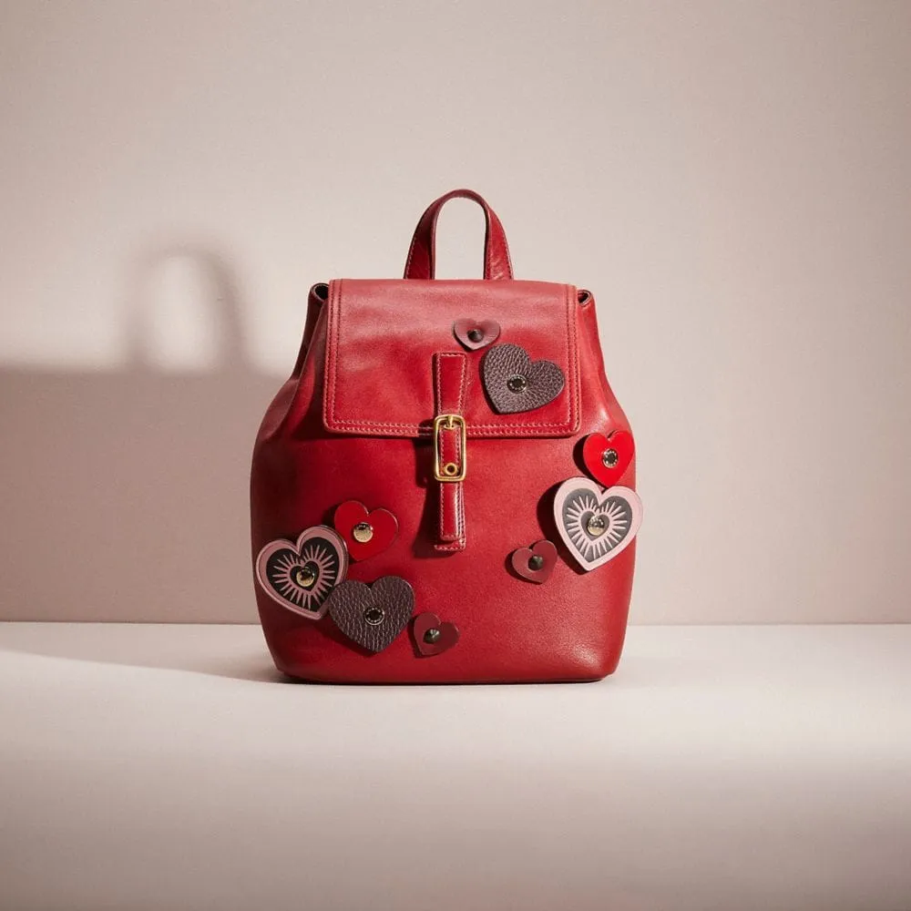 Coach red 2025 mini backpack