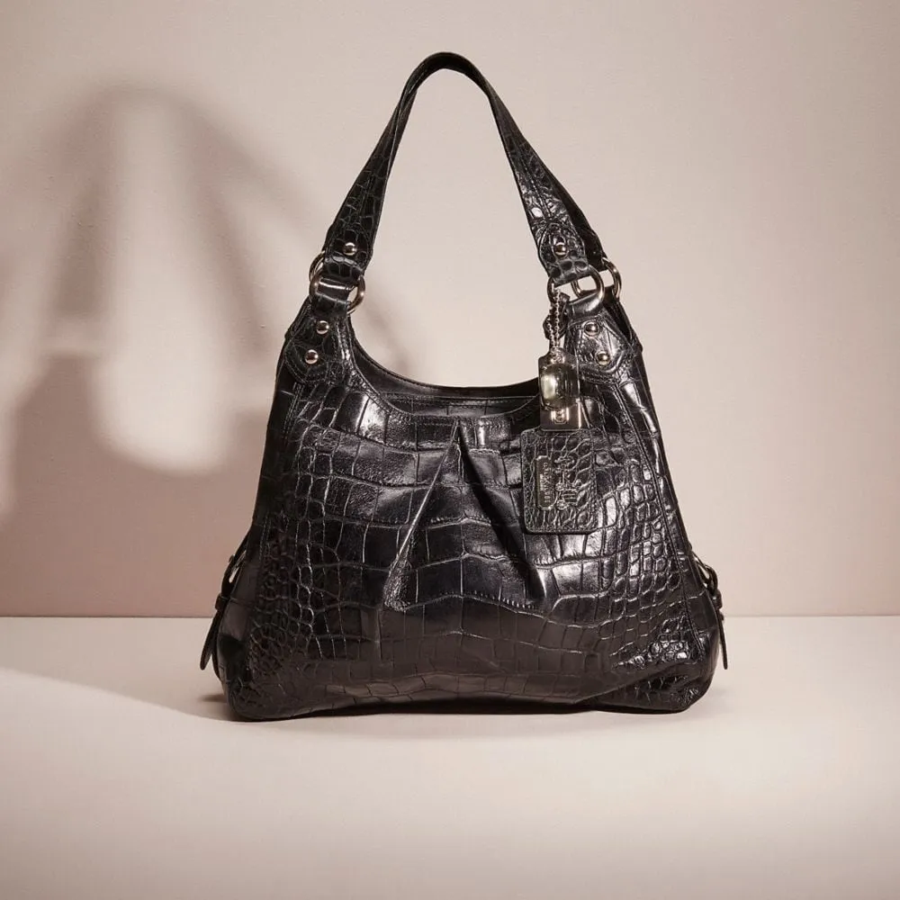 Coach croc embossed discount bag