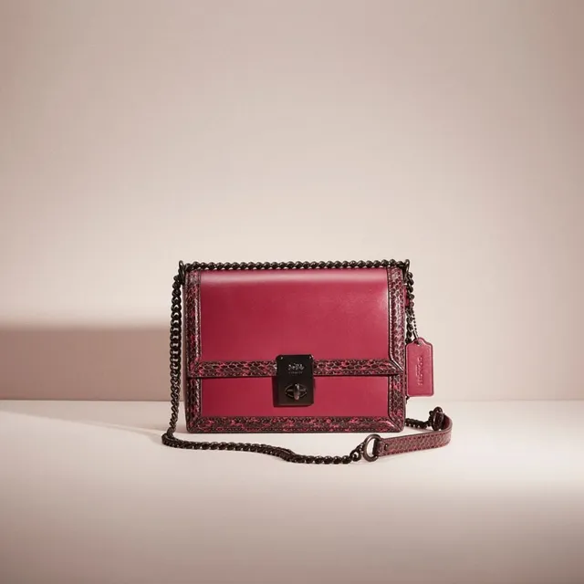 Hutton shoulder bag in best sale colorblock with snakeskin detail