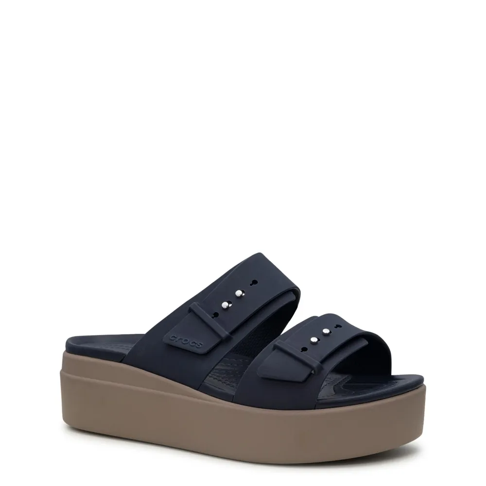 Navy platform hotsell wedge sandals