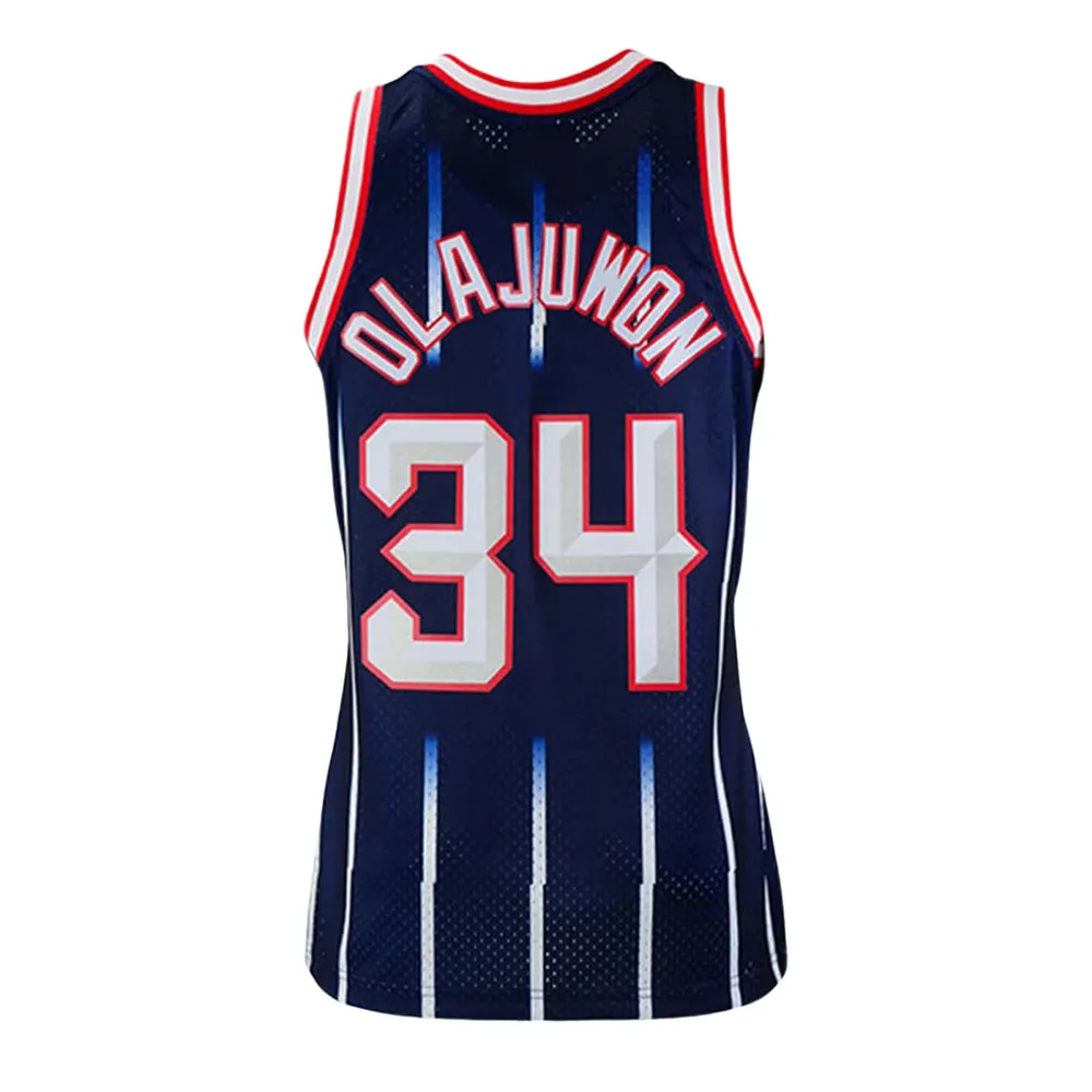 Mitchell Ness Men s Houston Rockets NBA Hakeem Alajuwon Hardwood