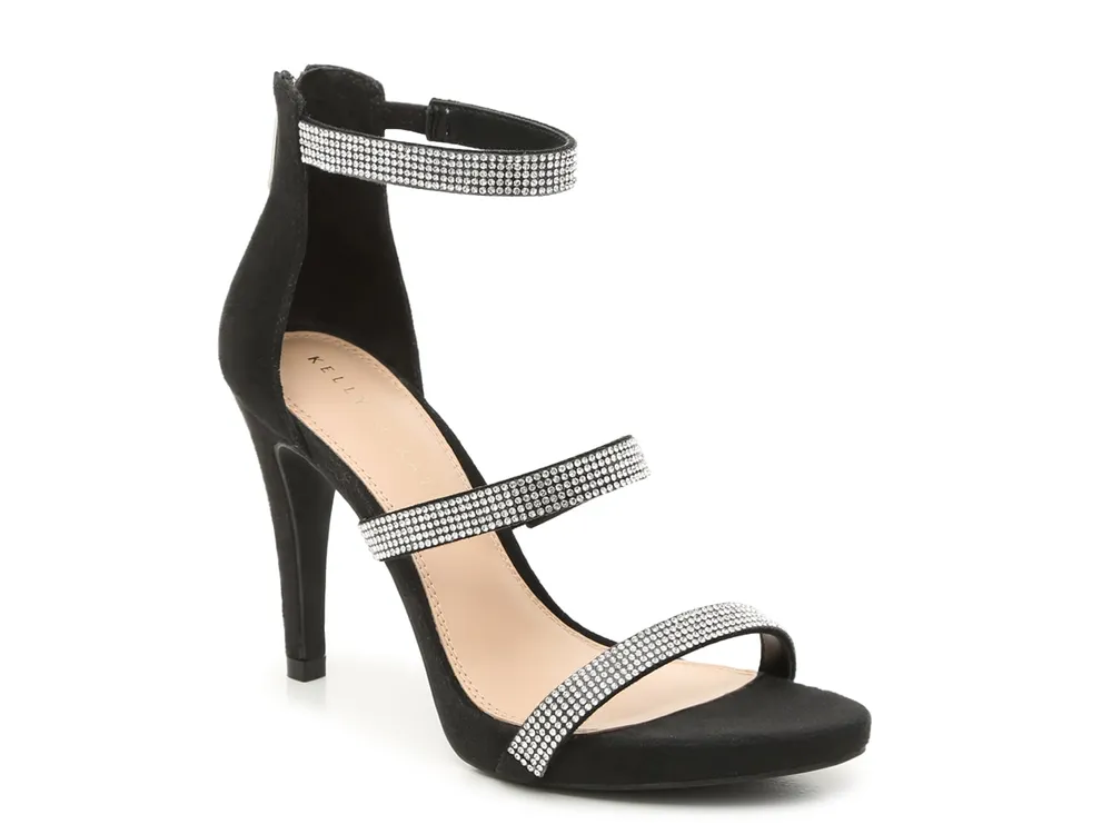 Dsw black hot sale strappy sandals