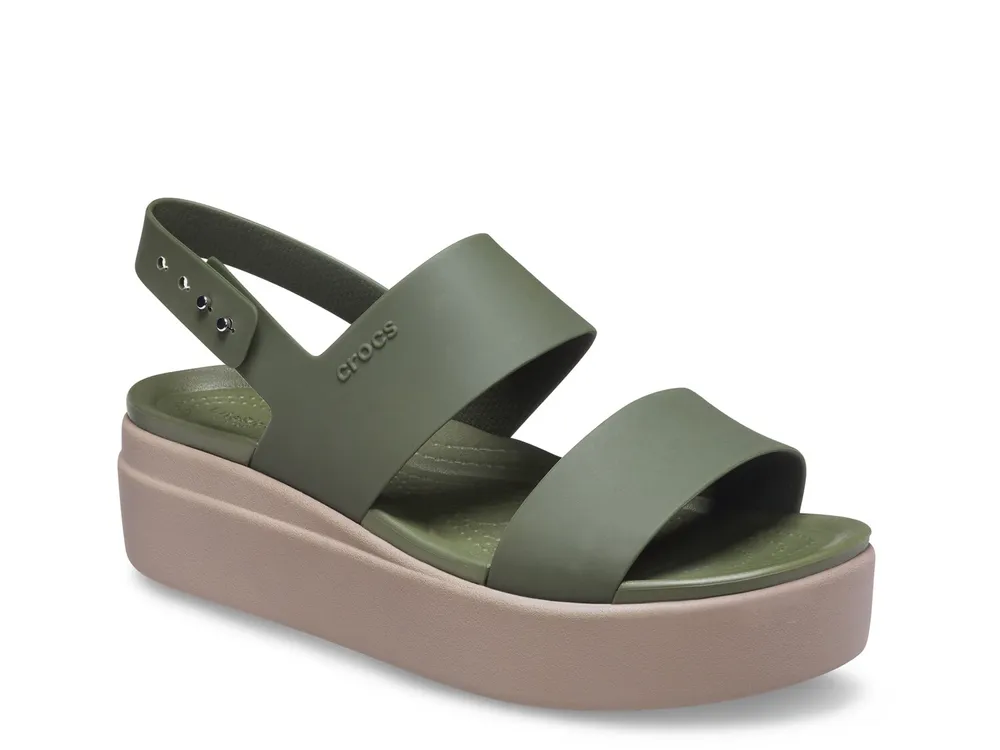 Crocs brooklyn discount low wedge mushroom