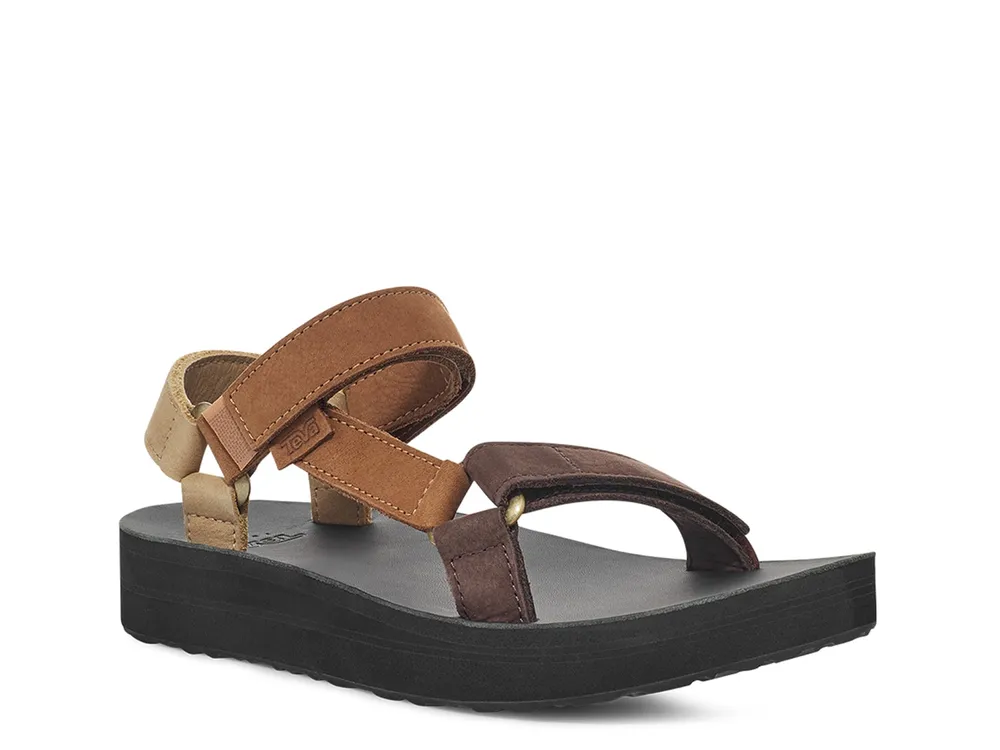 Open toe buckle clearance strap midform sandals