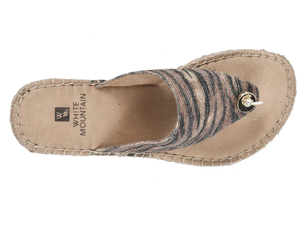 White mountain beachball discount espadrille wedge sandal