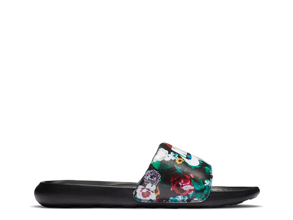 Womens floral hotsell nike slides