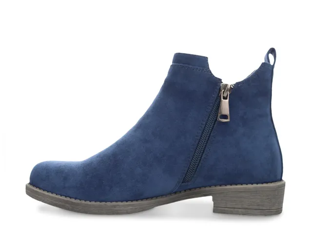 Navy blue store booties dsw