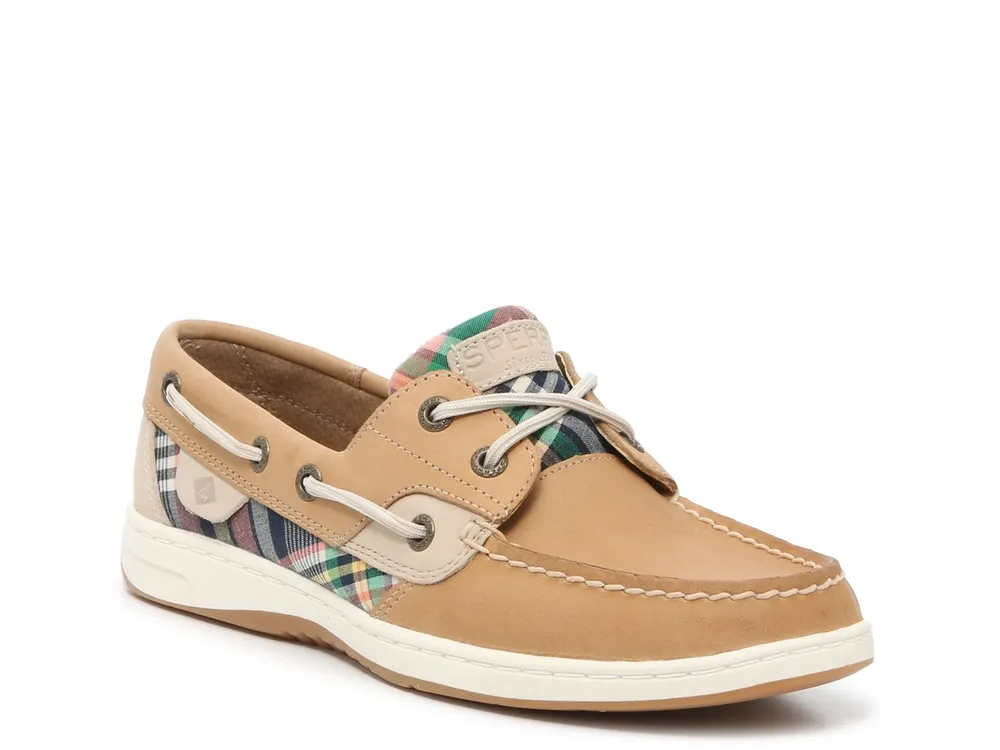 Plaid sales sperry shoes